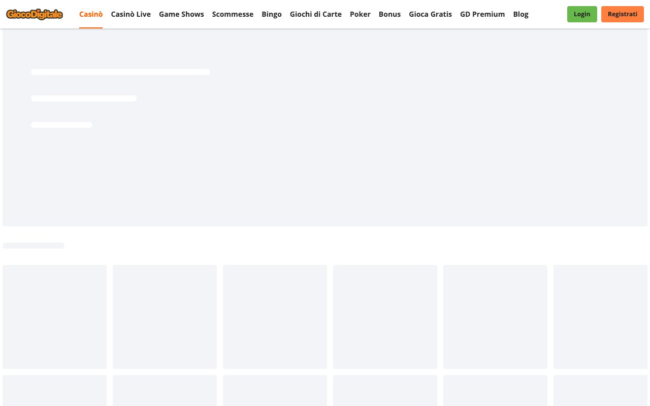 Interface bureau Gioco Digitale — bookmaker paris sportifs France