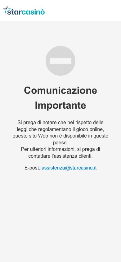 Interface mobile StarCasino — version smartphone