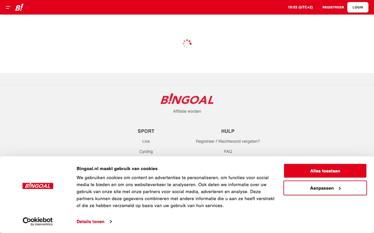 Interface bureau Bingoal — casino en ligne France