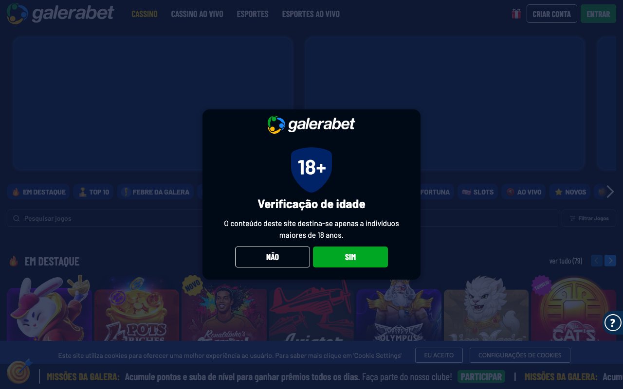 Interface bureau Galera.bet — casino en ligne France
