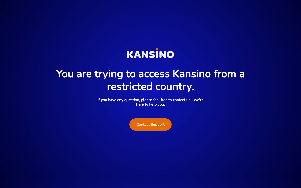 Interface bureau Kansino — casino en ligne France