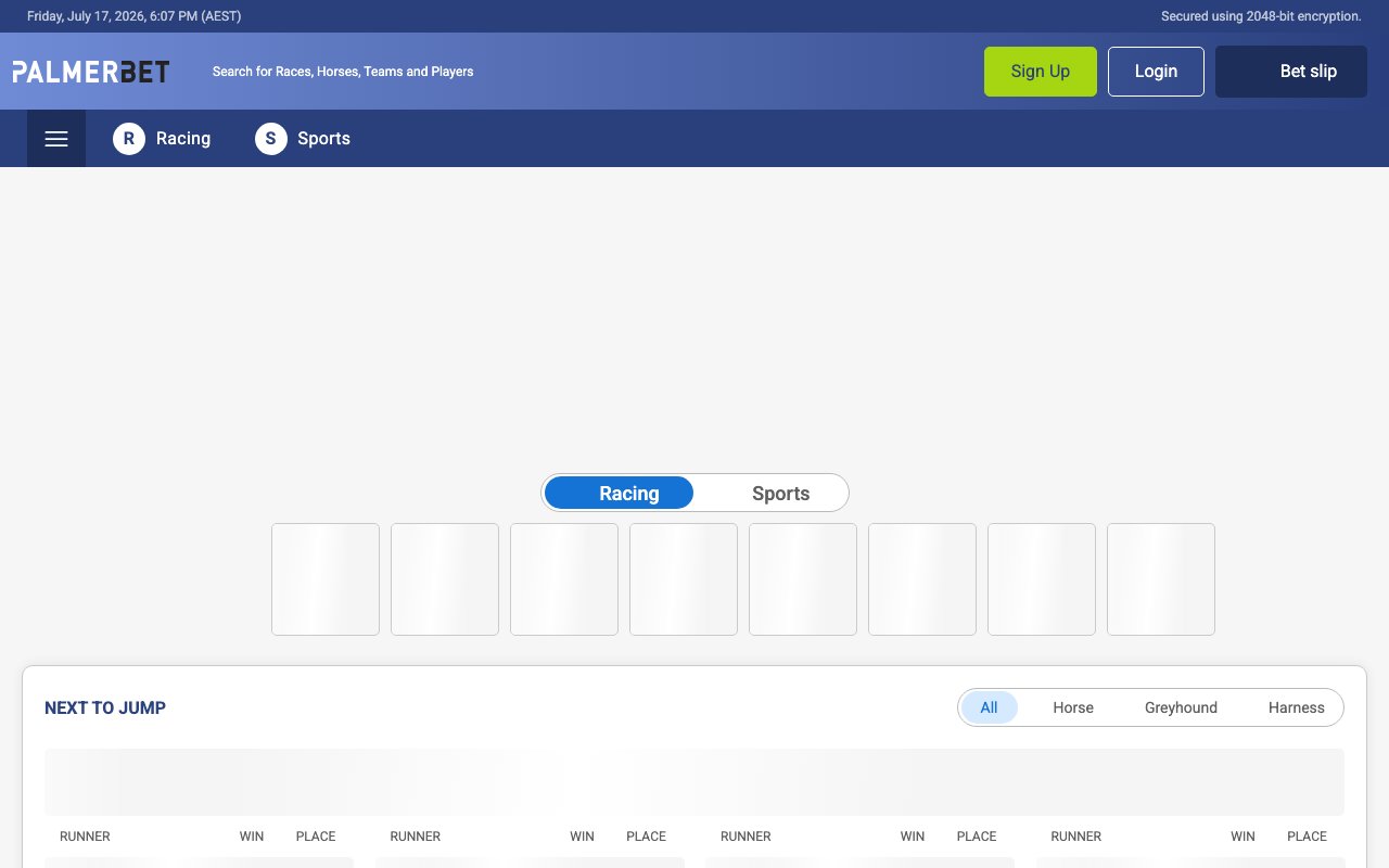 Interface bureau Palmerbet — bookmaker paris sportifs France
