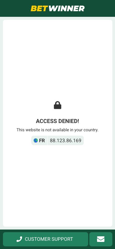 Interface mobile Betwinner — application smartphone