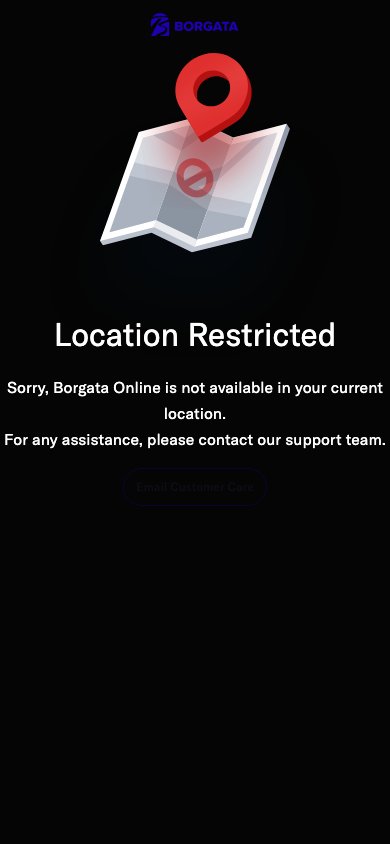 Interface mobile Borgata Online — version smartphone
