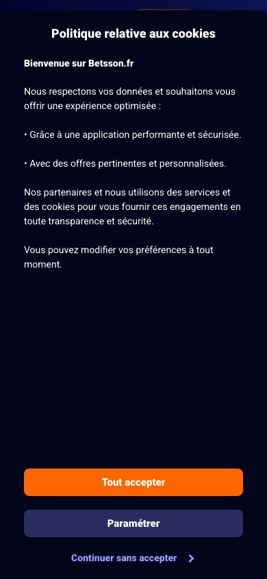 Interface mobile Colbet — application smartphone
